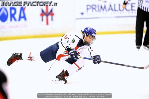 2019-01-19 Hockey Milano RossoBlu U13-Aosta Gladiators 0369 Alessandro Salem Rocchio